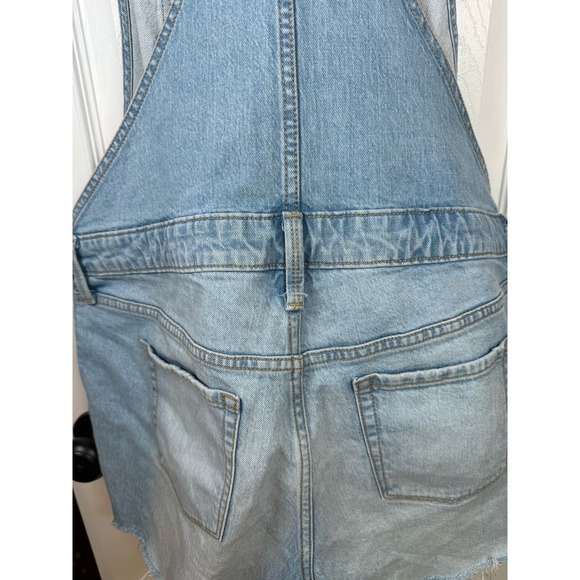 Isabel Maternity  Ingrid & Isabel Shotalls Jean Shorts and Bib Overalls Womens 8 - Picture 7 of 13